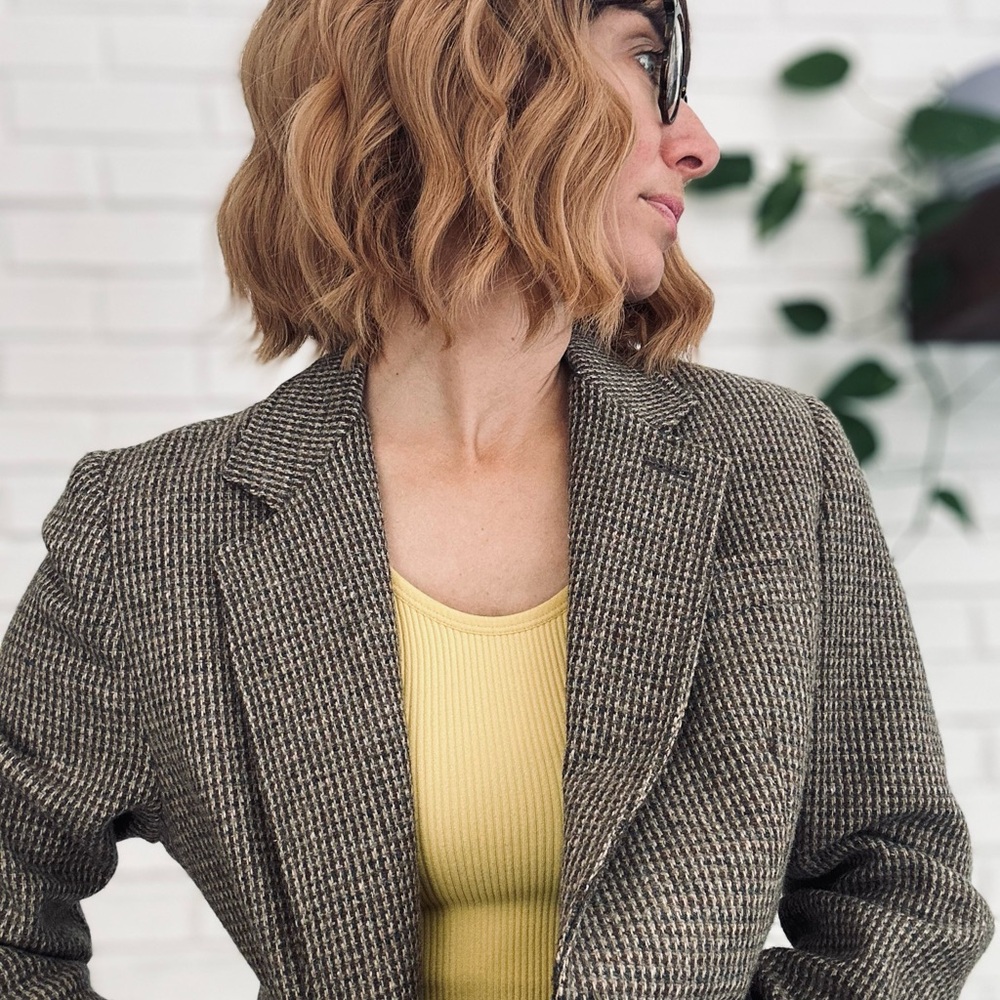 Brown Tweed Jacket Sports Coat